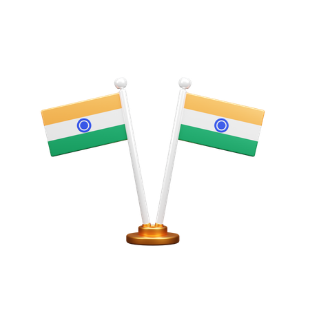 Indian Flags  3D Icon