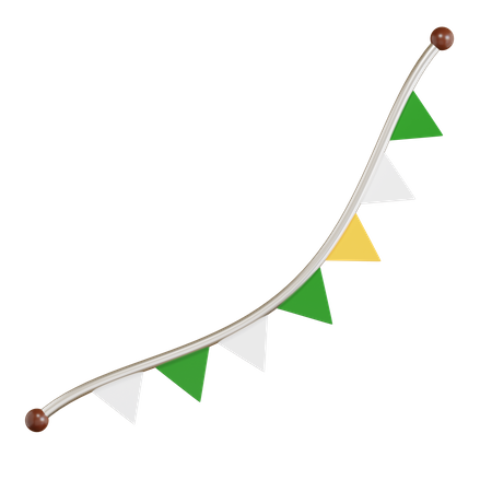 Indian Flags Ornament  3D Icon