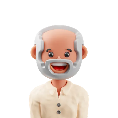 Indian Man  3D Icon