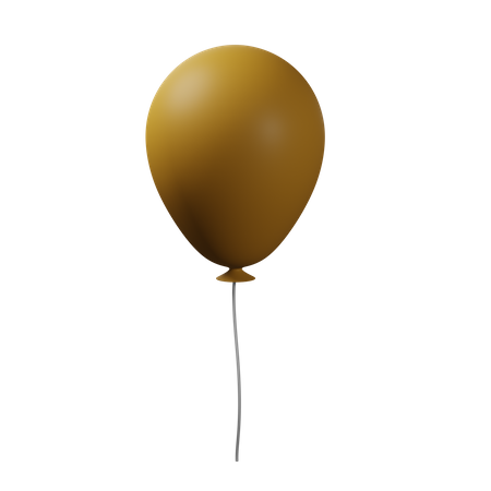 Indian Orange Balloon  3D Icon