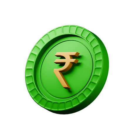 인도 루피  3D Icon