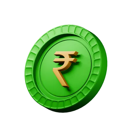 인도 루피  3D Icon