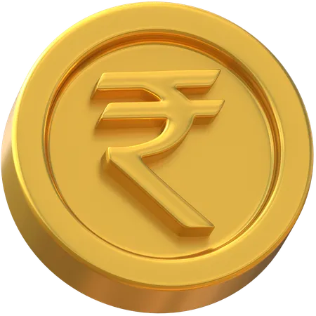 Indian Rupee Coin  3D Icon