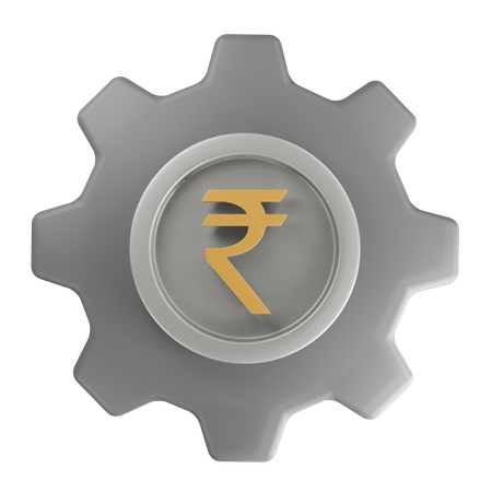 Indian rupee Money Management  3D Icon
