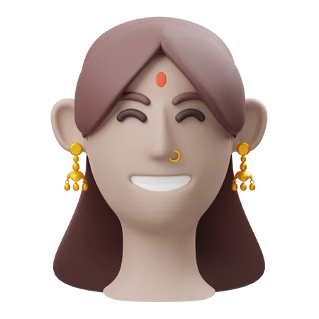 Indian Woman  3D Illustration