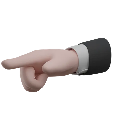 Indicar gestos con la mano derecha  3D Icon