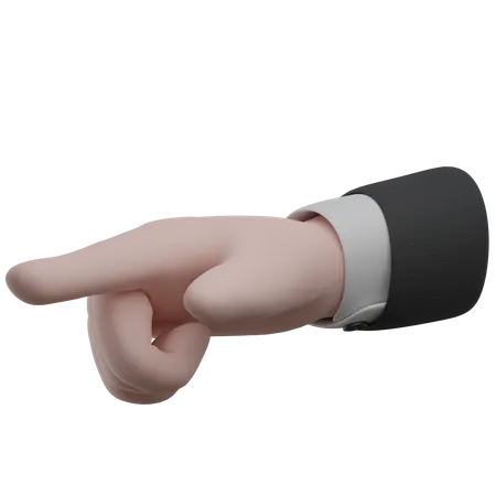 Indicate Right Hand Gestures  3D Icon