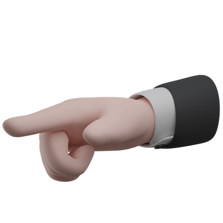 Indicate Right Hand Gestures 3D Icon
