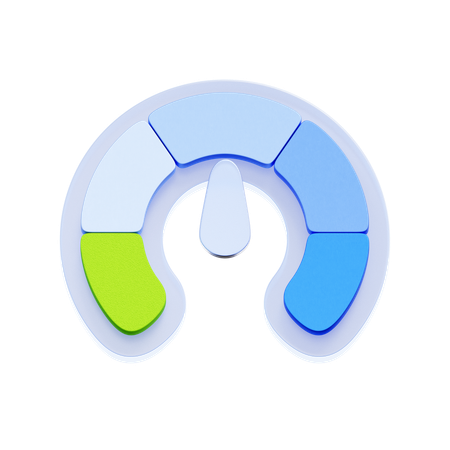 Indicateur de score de crédit  3D Icon
