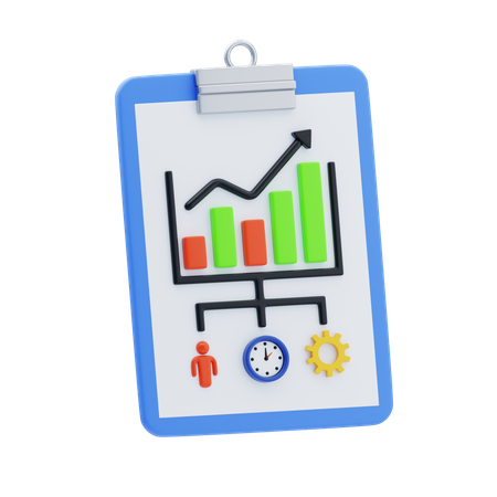 Indicateurs de performance  3D Icon