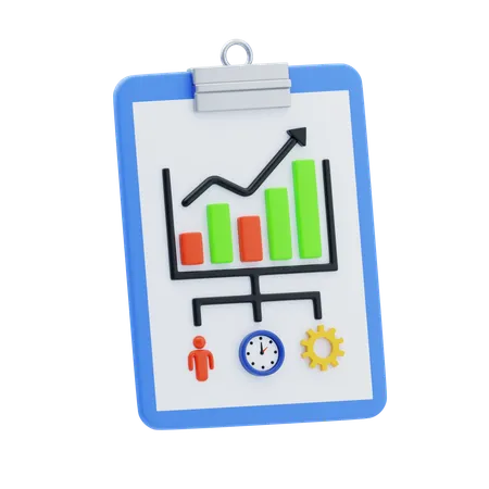 Indicateurs de performance  3D Icon