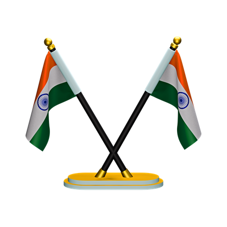 Indien Flagge  3D Icon