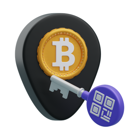 Indirizzo bitcoin  3D Icon