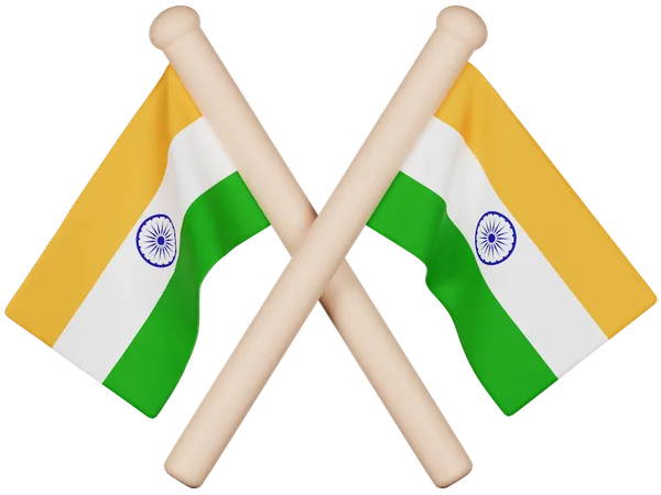 Indische Flagge  3D Icon