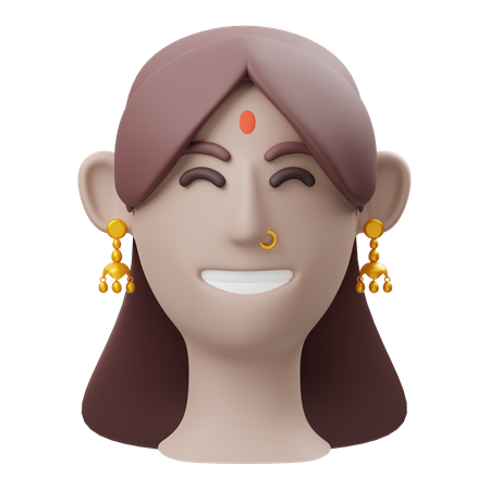 Indische Frau  3D Illustration