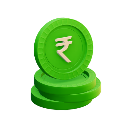 Indische Rupie  3D Icon