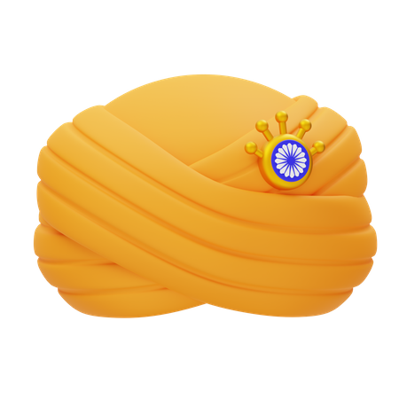 Indischer Turban  3D Icon