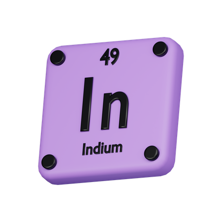 Indium  3D Icon