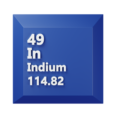 Indium  3D Icon
