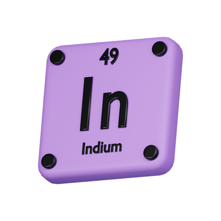 Indium  3D Icon