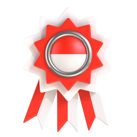 Indonesia Badge  3D Icon