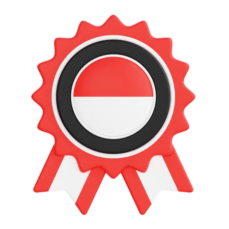 Indonesia Badge  3D Icon