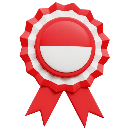 Indonesia Badge  3D Icon