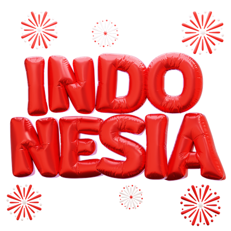 Balões da indonésia  3D Icon