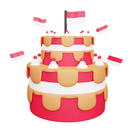 Indonesia Cake  3D Icon