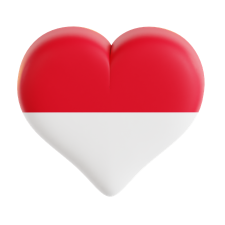 Corazon indonesio  3D Icon