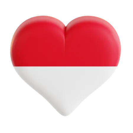 Corazon indonesio  3D Icon