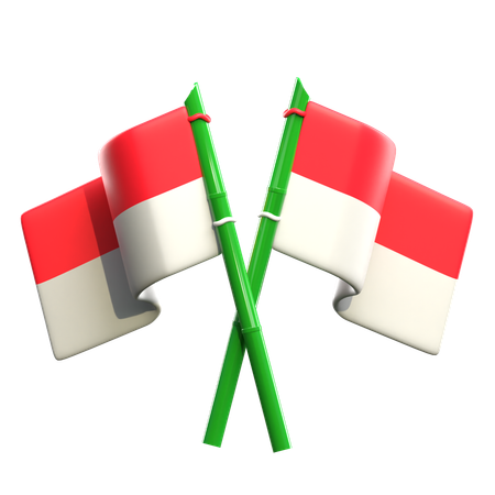 Indonesia Country Flags  3D Icon