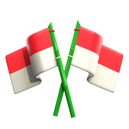 Indonesia Country Flags  3D Icon