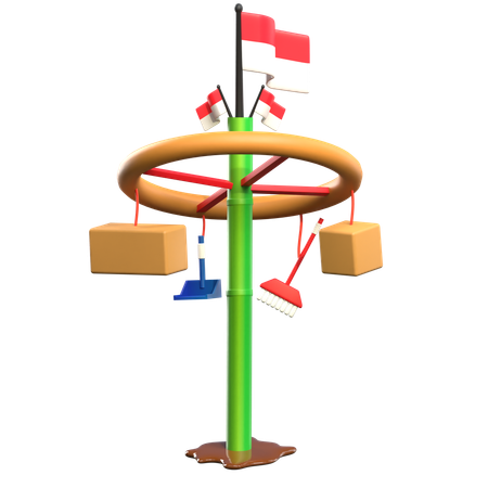 Día de la Independencia de Indonesia  3D Icon