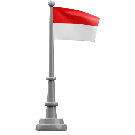 Indonesia Flag  3D Icon