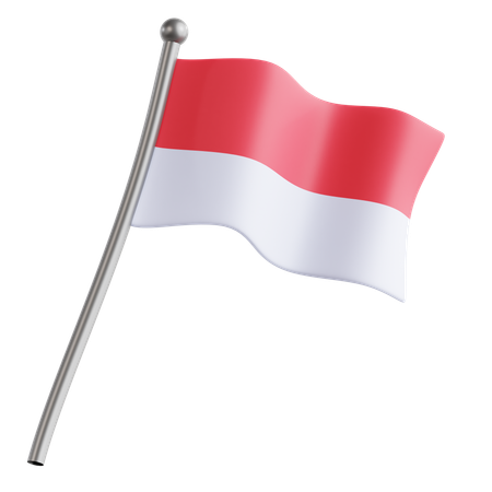 Indonesia Flag  3D Icon