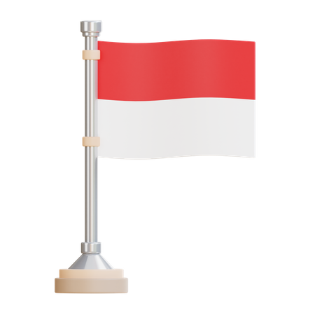 Indonesia Flag  3D Icon