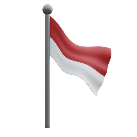 Indonesia Flag  3D Icon