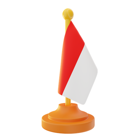 Indonesia Flag  3D Icon