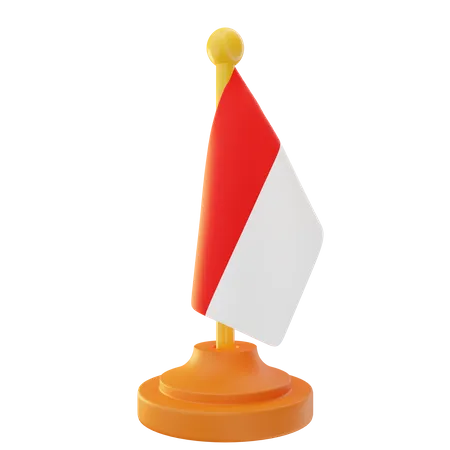 Indonesia Flag  3D Icon