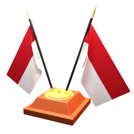 Indonesia Flag  3D Icon