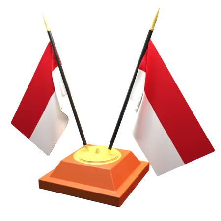 Indonesia Flag  3D Icon