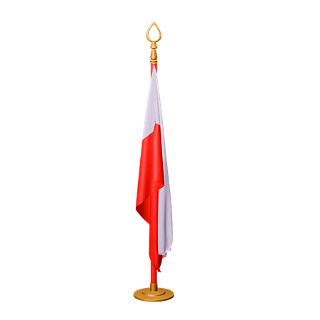 Indonesia Flag  3D Icon