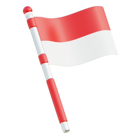 Indonesia Flag  3D Icon