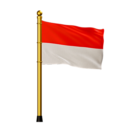 Indonesia Flag  3D Icon