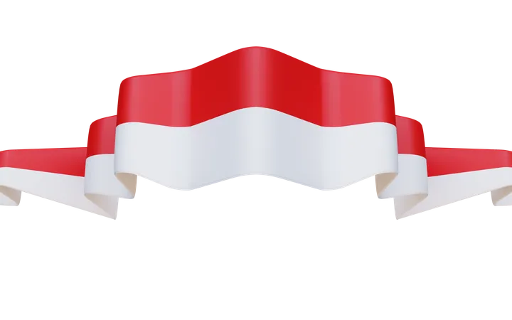 Indonesia Flag  3D Icon