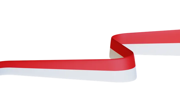 Indonesia Flag  3D Icon