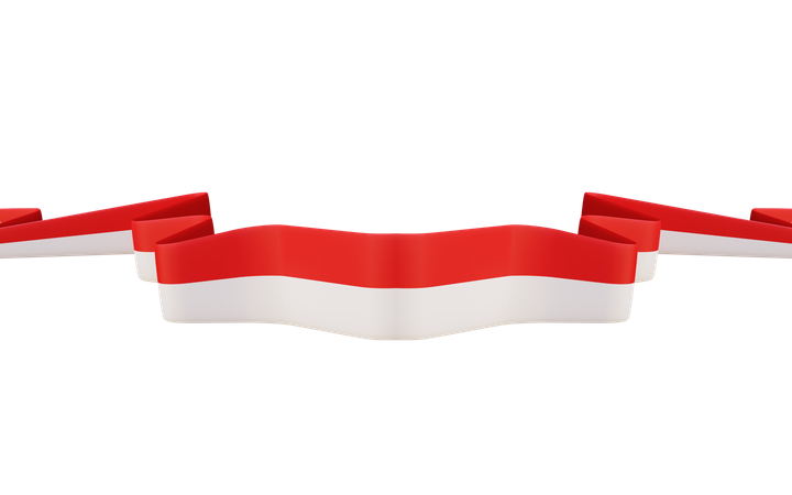 Indonesia Flag  3D Icon