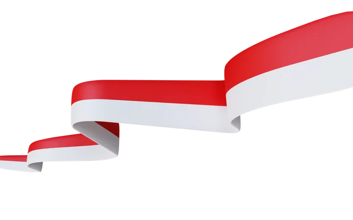 Indonesia Flag  3D Icon