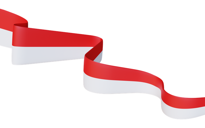 Indonesia Flag  3D Icon